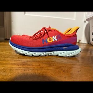 Multi colored hoka running sneakers
